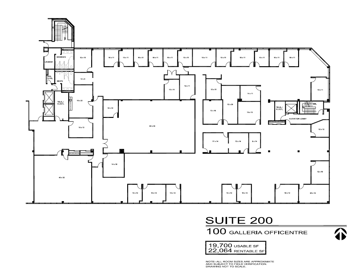 100 Galleria Officentre, Southfield, MI for sale Floor Plan- Image 1 of 2