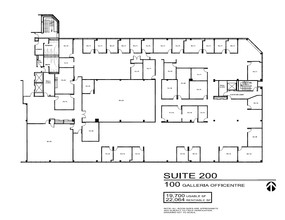 100 Galleria Officentre, Southfield, MI for sale Floor Plan- Image 1 of 2