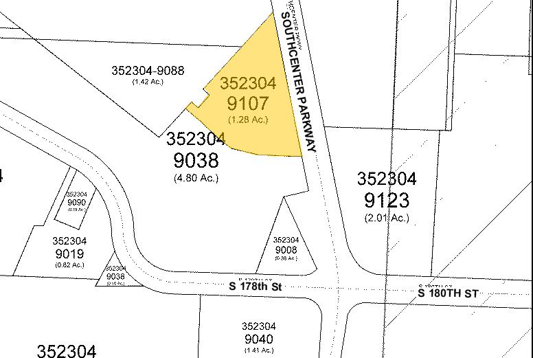 17855 Southcenter Pky, Tukwila, WA for lease - Plat Map - Image 2 of 5