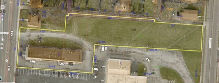 1810 S Limestone St, Springfield, OH - aerial  map view