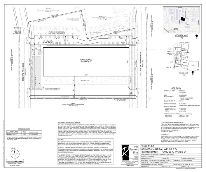4 Distriplex Farms, Memphis, TN for lease - Site Plan - Image 1 of 3