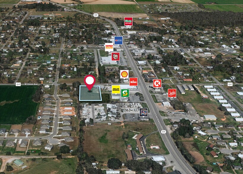 Hwy 59 Near I-10, Loxley, AL for sale - Aerial - Image 1 of 4