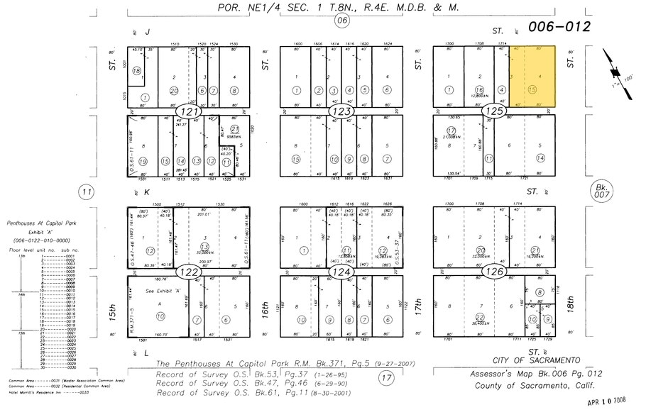 1722-1730 J St, Sacramento, CA for sale - Plat Map - Image 2 of 14