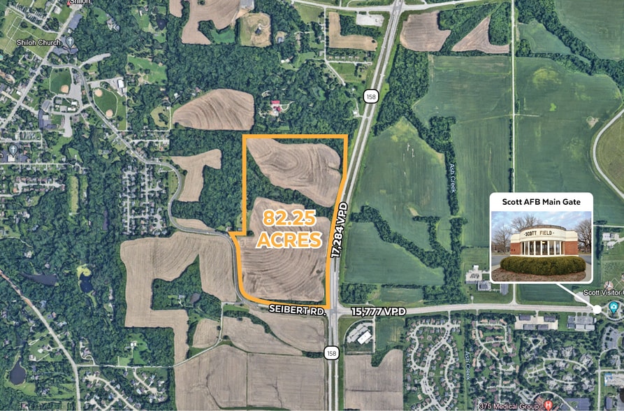 Seibert Rd & Rt 158, Shiloh, IL for sale - Aerial - Image 1 of 3