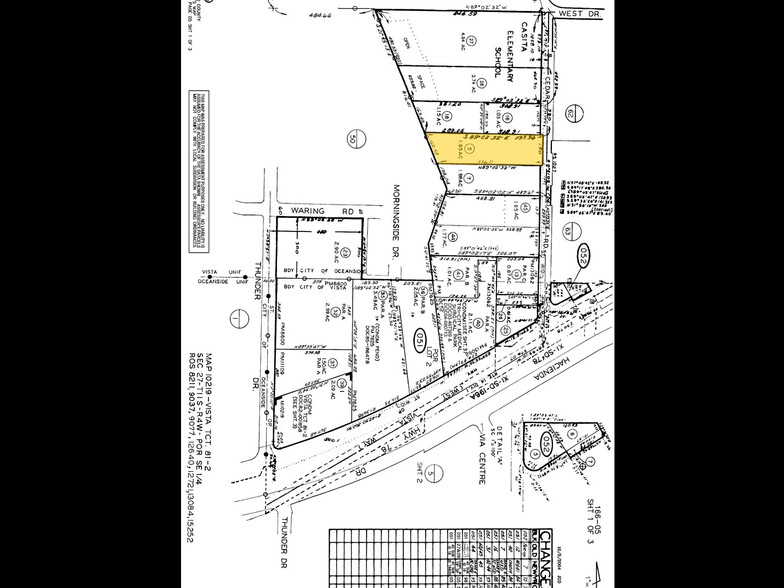 206 Cedar Rd, Vista, CA for sale - Plat Map - Image 3 of 3