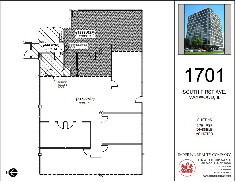 1701 S 1st Ave, Maywood, IL for lease Floor Plan- Image 1 of 8