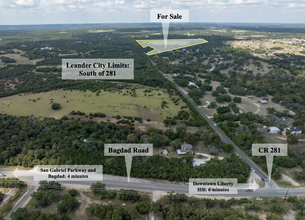 550 County Road 281, Leander, TX - aerial  map view - Image1