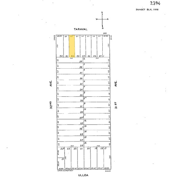 2139 Taraval St, San Francisco, CA for sale - Plat Map - Image 3 of 15