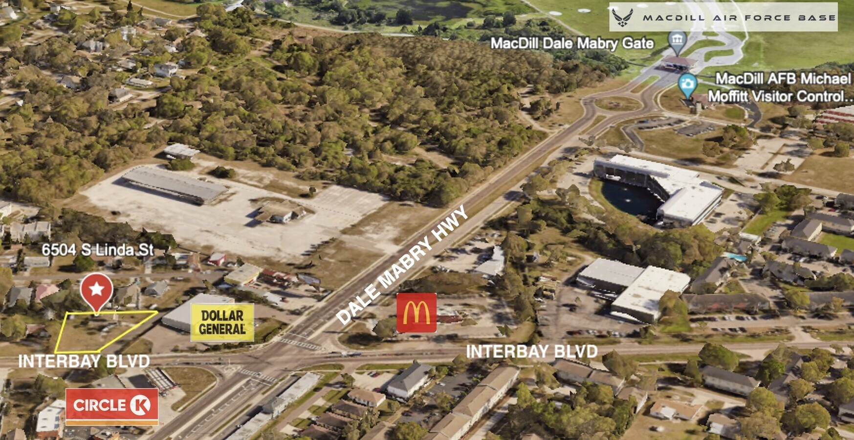 6504 S Linda St, Tampa, FL 33611 2 Lots Near Macdill AFB & Dale Mabry