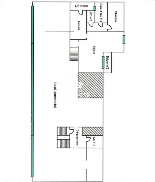 Retail in Pau for lease - Floor Plan - Image 2 of 3