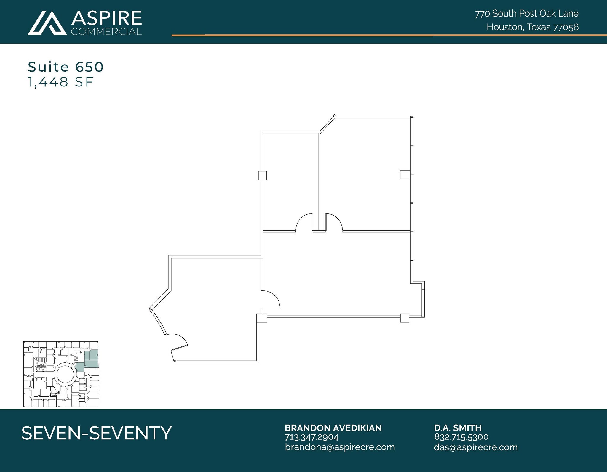 770 S Post Oak Ln, Houston, TX for lease Floor Plan- Image 1 of 2
