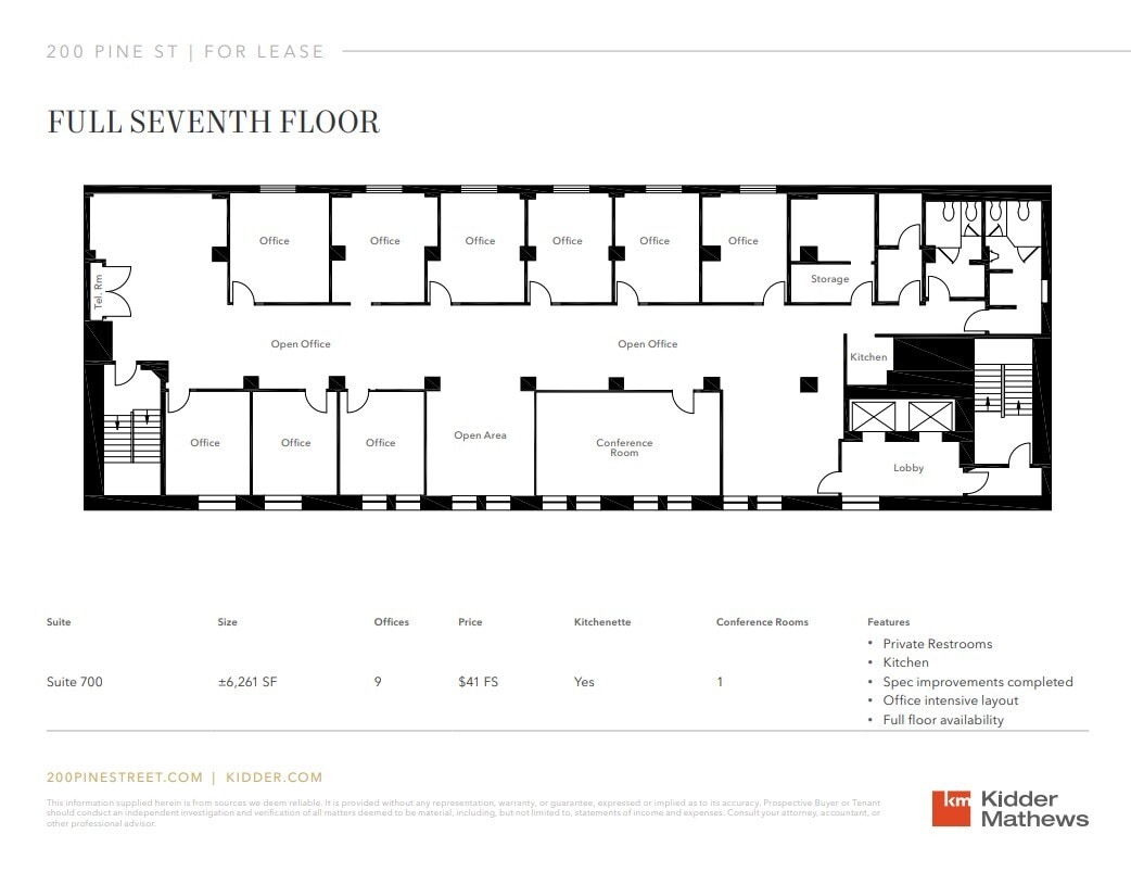 200-216 Pine St, San Francisco, CA for sale Floor Plan- Image 1 of 1