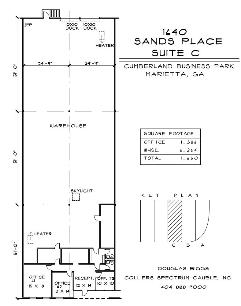 1640 Sands Pl Se, Marietta, GA for lease Floor Plan- Image 1 of 1