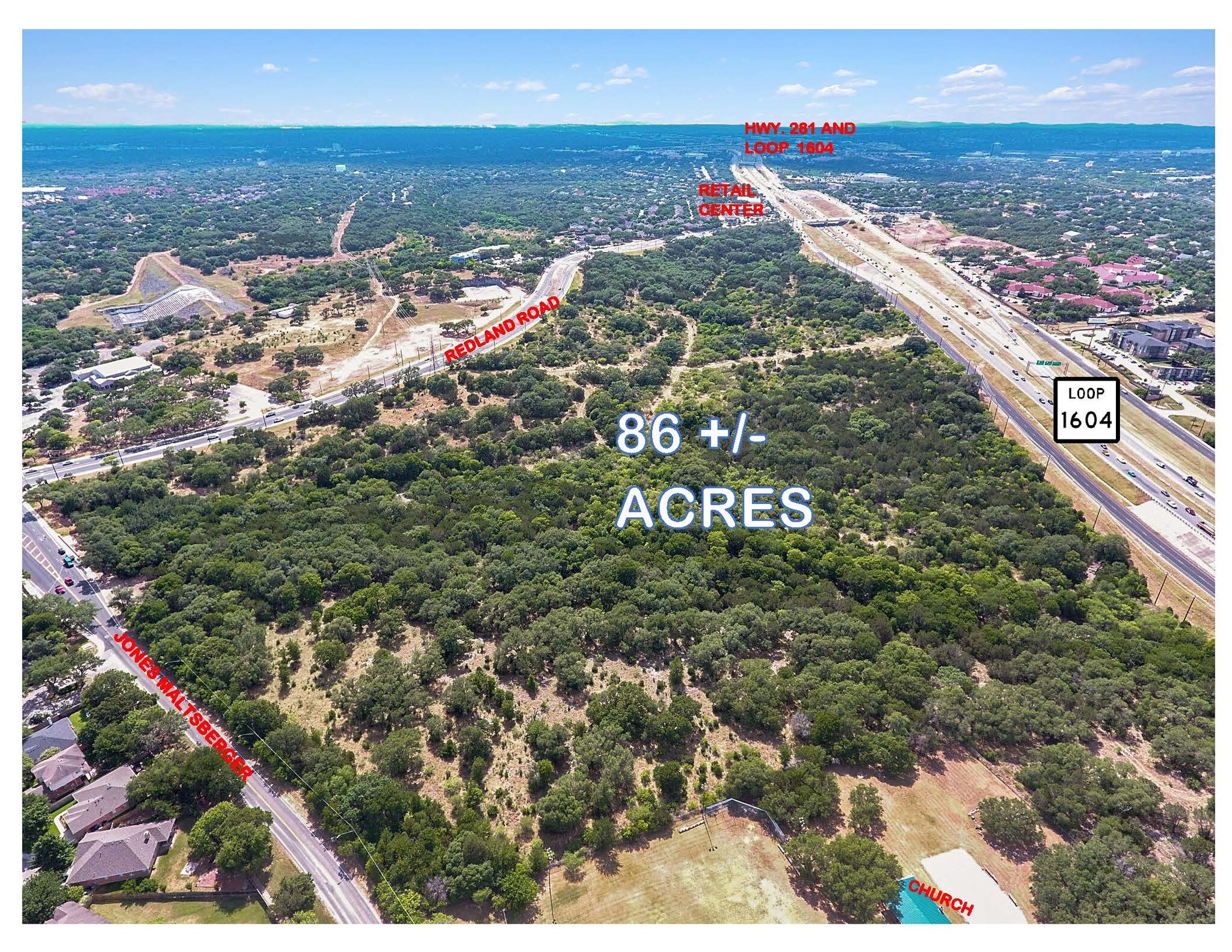 Redland Rd, San Antonio, TX for sale Aerial- Image 1 of 1