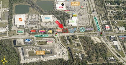 3121 Pine Island Rd, Cape Coral, FL - AERIAL  map view