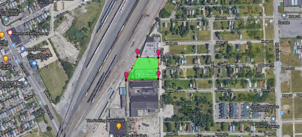 9045 Vincent St, Hamtramck, MI for sale Aerial- Image 1 of 1