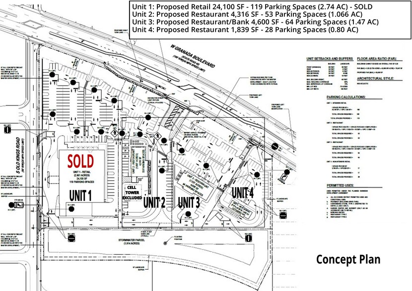 764 W Granada Blvd, Ormond Beach, FL for sale - Site Plan - Image 2 of 2