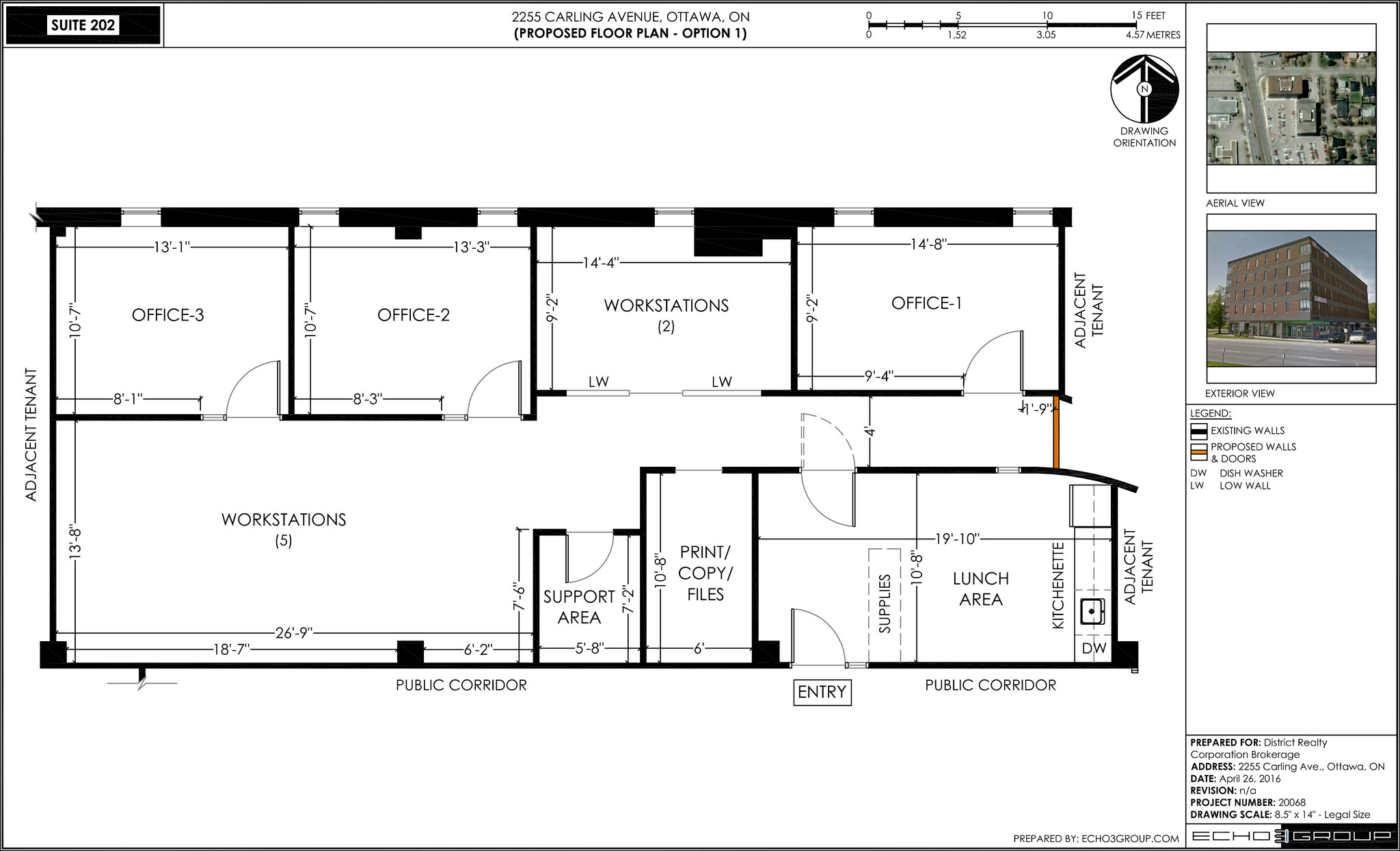 2255 Carling Ave, Ottawa, ON for lease Floor Plan- Image 1 of 9