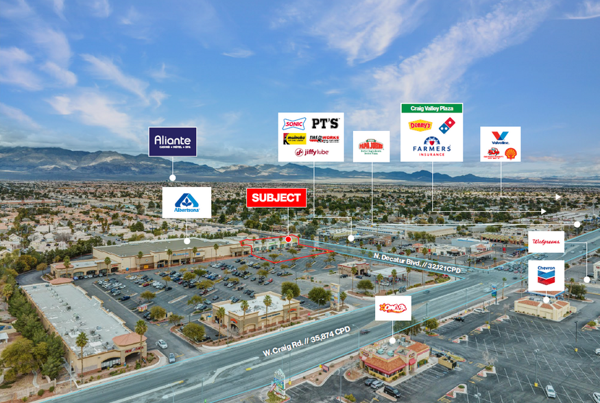 4830 W Craig Rd, Las Vegas, NV for lease - Aerial - Image 3 of 4