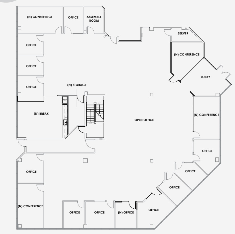 1800 Gateway Dr, San Mateo, CA for lease Floor Plan- Image 1 of 1