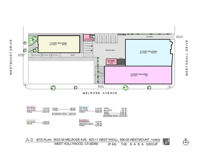 8533-8539 Melrose Ave, Los Angeles, CA for lease - Floor Plan - Image 3 of 9