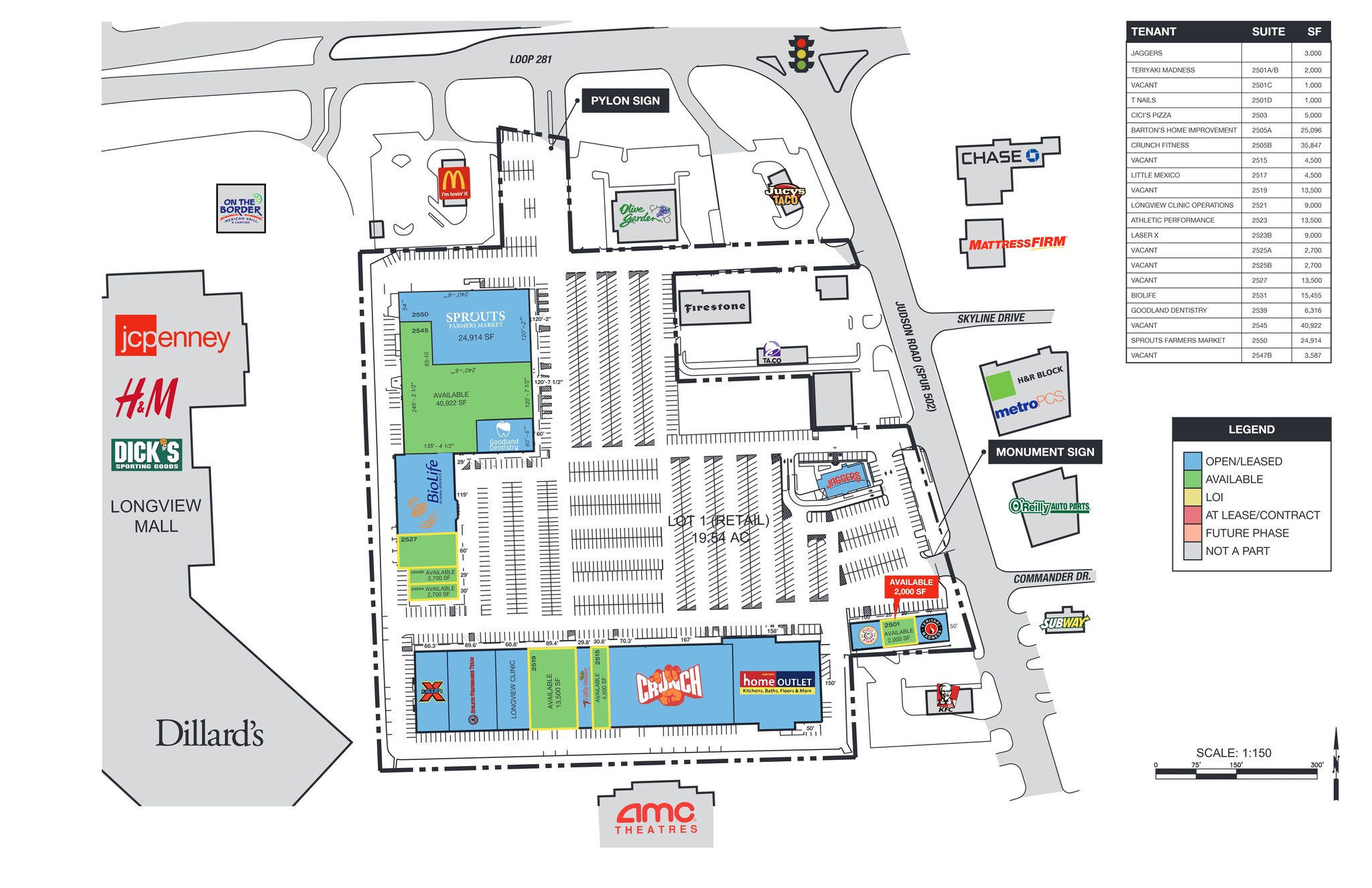 2523 Judson Rd, Longview, TX for lease Site Plan- Image 1 of 1