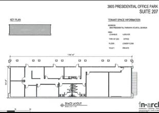 3815 Presidential Pky, Doraville, GA for lease Floor Plan- Image 1 of 2