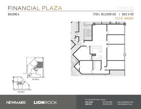 7730 E Belleview Ave, Greenwood Village, CO for lease Floor Plan- Image 1 of 2