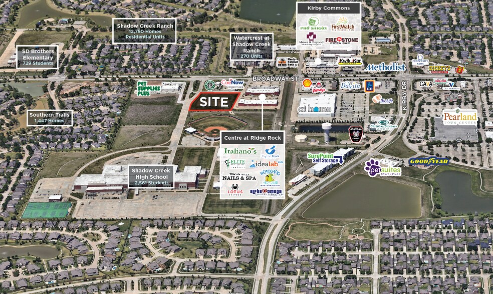 W Broadway St, Pearland, TX for sale - Aerial - Image 1 of 1