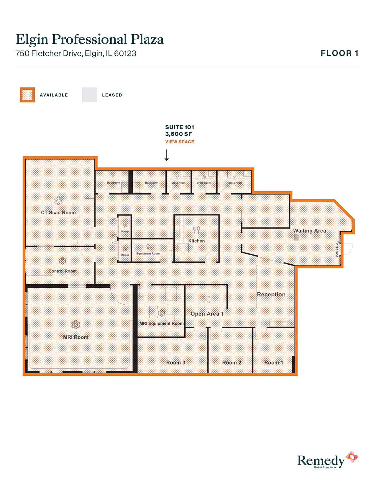 750 Fletcher Dr, Elgin, IL for lease Floor Plan- Image 1 of 2