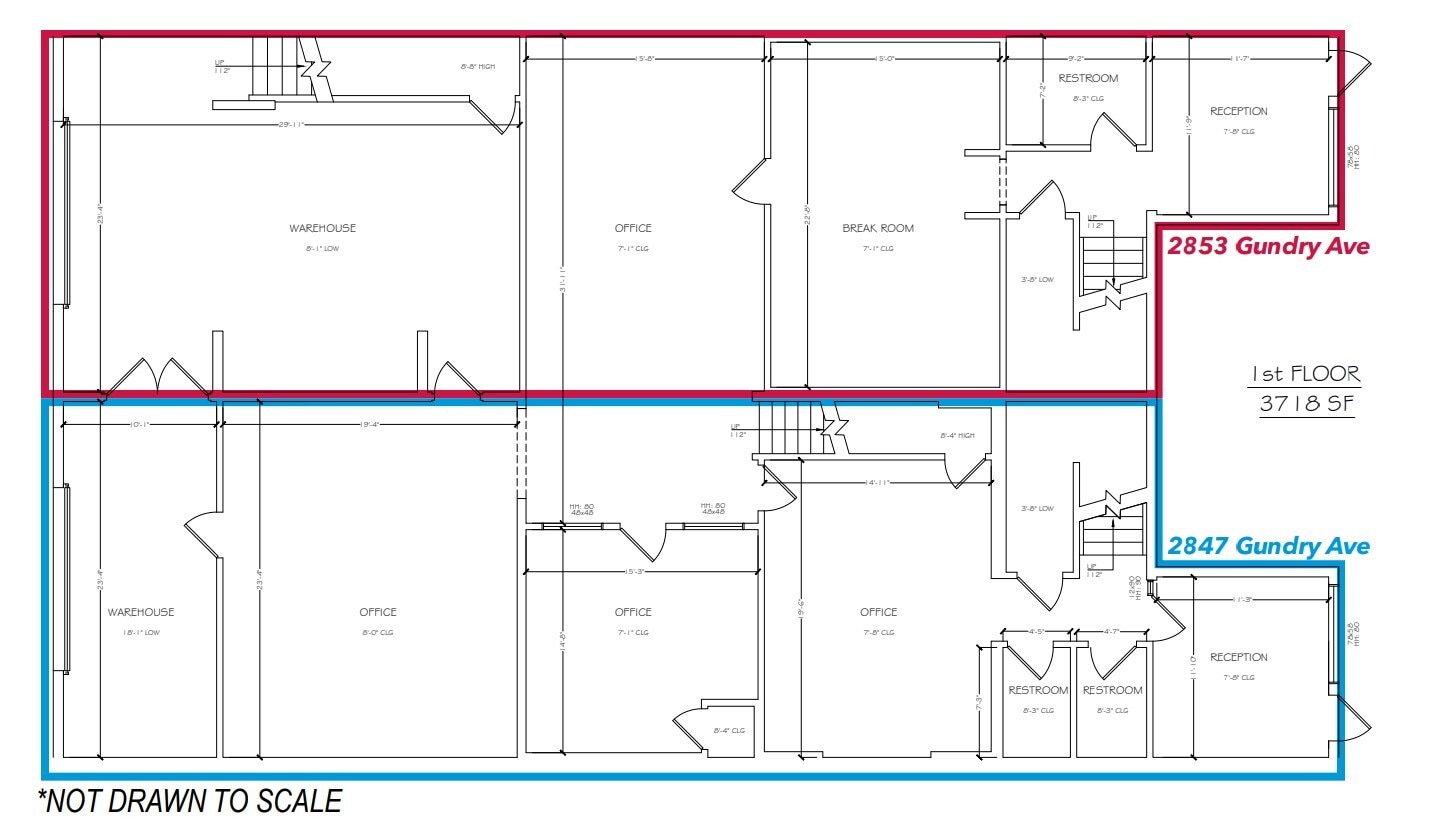 2853 Gundry Ave, Signal Hill, CA 90755 - Unit 2847 -  - Floor Plan - Image 1 of 2