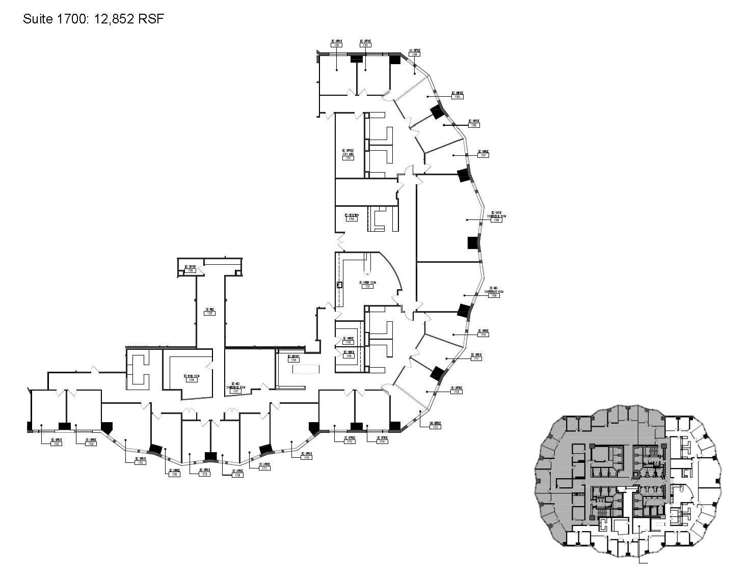 633 W 5th St, Los Angeles, CA for lease Floor Plan- Image 1 of 1