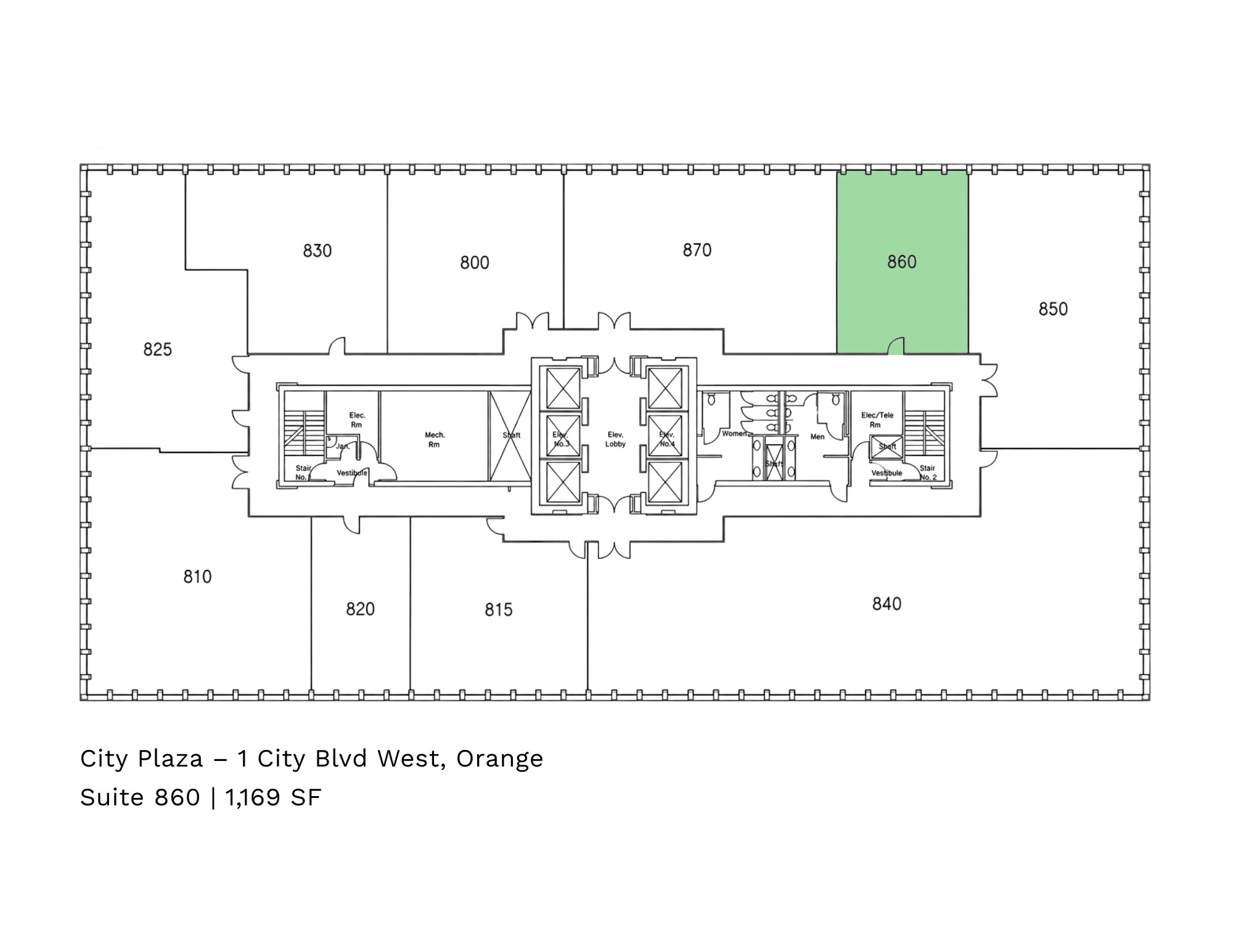 1 City Blvd W, Orange, CA for lease Floor Plan- Image 1 of 4