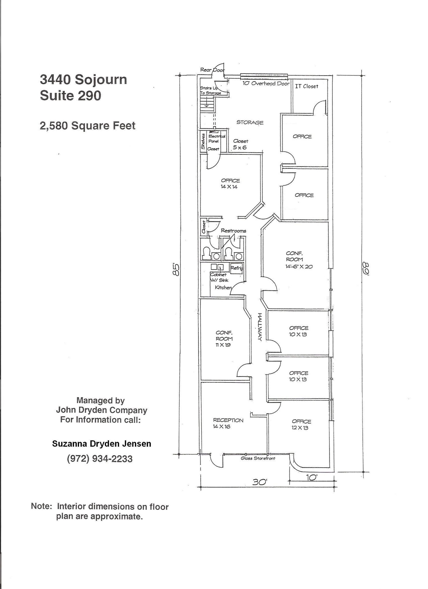 3440 Sojourn Dr, Carrollton, TX for lease Floor Plan- Image 1 of 10