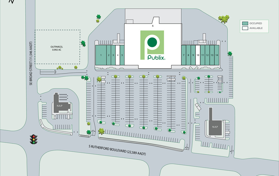 1715-1731 S Rutherford Blvd, Murfreesboro, TN for lease - Site Plan - Image 2 of 4