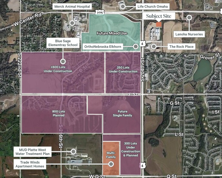 20120 Oak St, Elkhorn, NE for sale - Aerial - Image 3 of 5