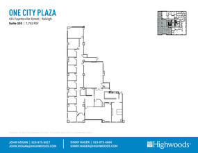 421 Fayetteville St, Raleigh, NC for lease Floor Plan- Image 1 of 3