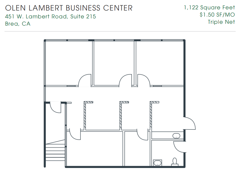 451 W Lambert Rd, Brea, CA for lease Floor Plan- Image 1 of 1