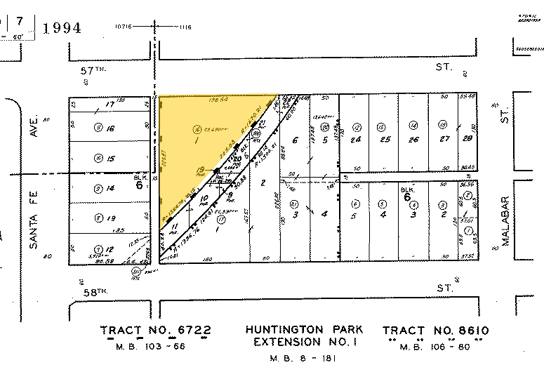 2412 E 57th St, Vernon, CA for lease - Plat Map - Image 2 of 2