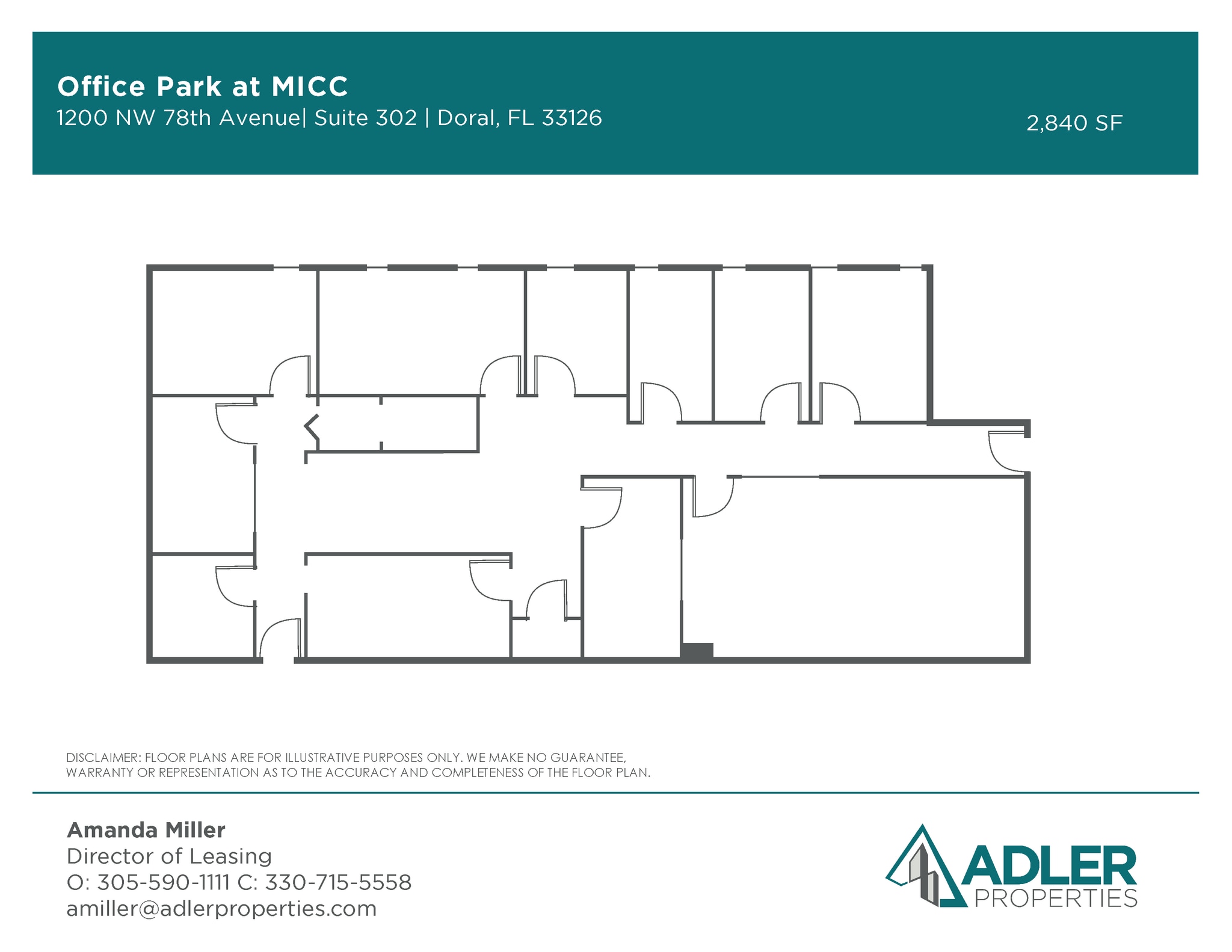 7925 NW 12th St, Doral, FL for lease Floor Plan- Image 1 of 1