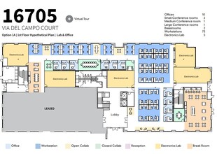 16705 Via del Campo Ct, San Diego, CA for lease Floor Plan- Image 2 of 3