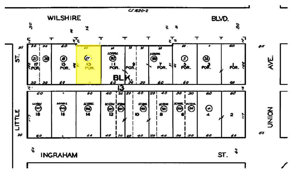 1636 Wilshire Blvd, Los Angeles, CA for sale - Plat Map - Image 2 of 14