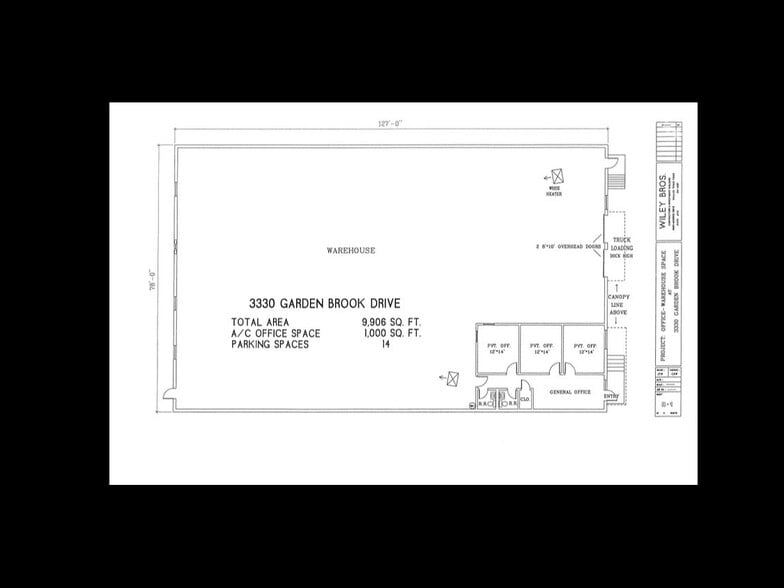 3330 Garden Brook Dr, Farmers Branch, TX for lease - Floor Plan - Image 3 of 4
