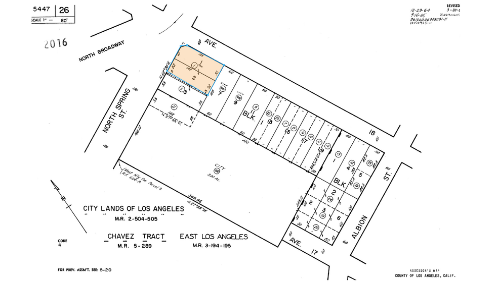 1790-1796 N Spring St, Los Angeles, CA for sale - Plat Map - Image 2 of 6