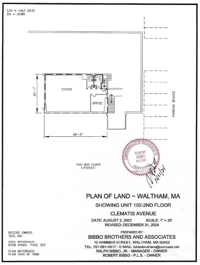 108 Clematis Ave, Waltham, MA for lease Floor Plan- Image 1 of 1