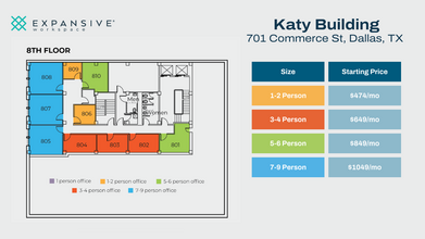 701 Commerce St, Dallas, TX for lease Floor Plan- Image 1 of 6