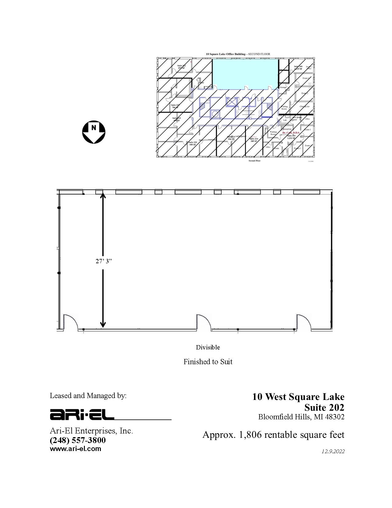 10 W Square Lake Rd, Bloomfield Hills, MI for lease Floor Plan- Image 1 of 1