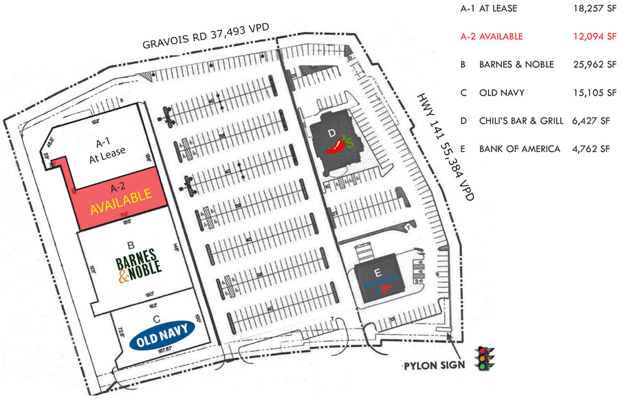 717-725 Gravois Rd, Fenton, MO for lease - Site Plan - Image 2 of 4