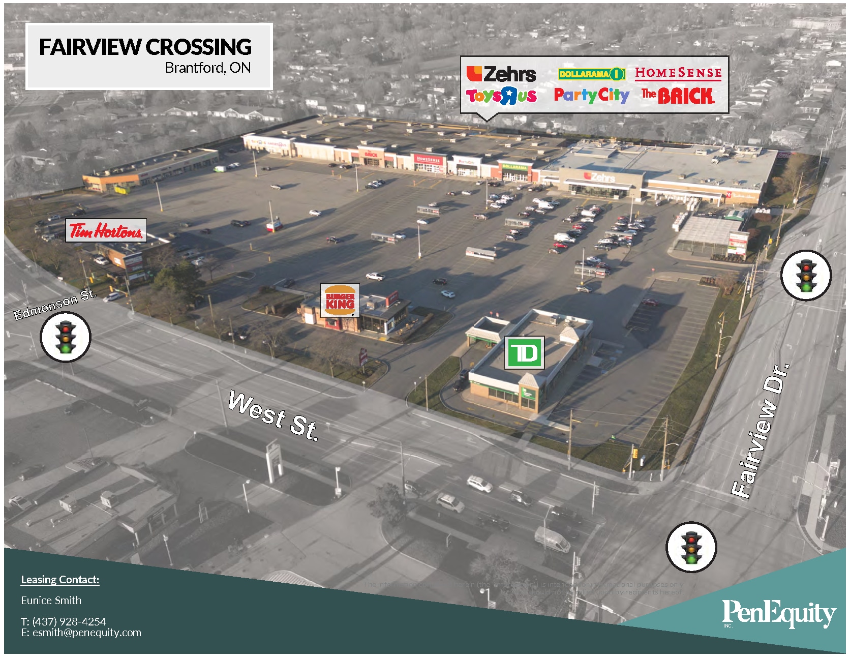 410 Fairview Dr, Brantford, ON for lease Aerial- Image 1 of 2