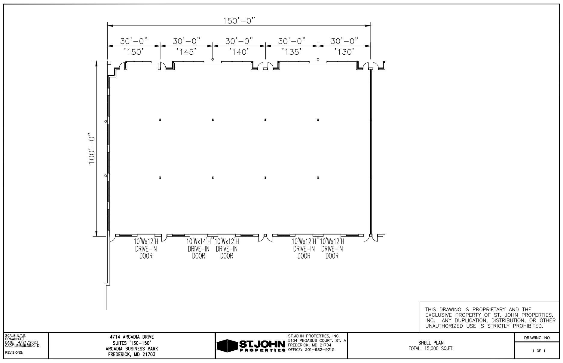 4714 Arcadia Dr, Frederick, MD for lease Floor Plan- Image 1 of 1